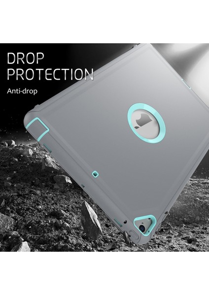 Ipad 10.2 2021 / 2020/2019 / Air 10.5 2019 3 Kat Amor Shockproof Akıllı Tablet Kılıfı (Gri Açık Mavi) (Yurt Dışından) fırsatları