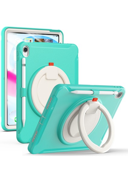 Ipad Için 10. Nesil 10.9 2022 Şok Geçirmez Tpu Pc Koruyucu Tablet Kılıfı (Nane Yeşil) (Yurt Dışından)