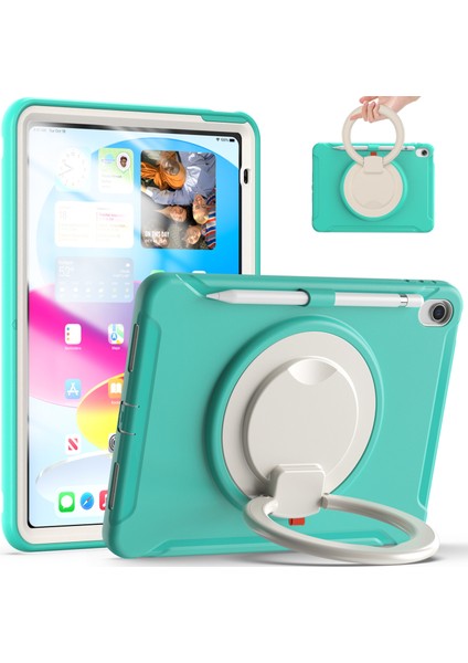 Ipad Için 10. Nesil 10.9 2022 Şok Geçirmez Tpu Pc Koruyucu Tablet Kılıfı (Nane Yeşil) (Yurt Dışından) fiyatları
