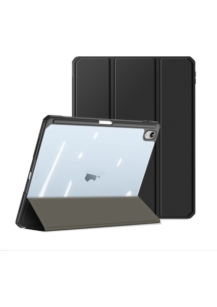 Ipad Için 10. Nesil 10.9 2022 Dux Ducis Toby Serisi Antiskid Deri Akıllı Tablet Kılıfı (Siyah) (Yurt Dışından)