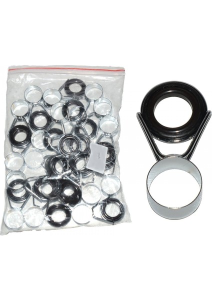 Kamış Yedek Porselen Halka 20'li Paket Nikel Renk 60 mm
