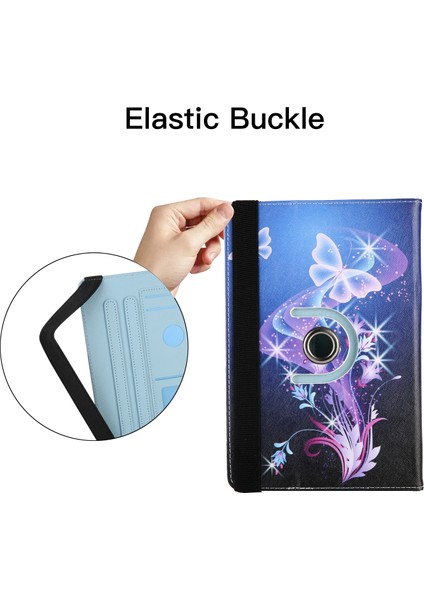 8 Inç Renkli Çizim Deri Tablet Kasası Için (Uçan Kelebek) (Yurt Dışından) fırsatları