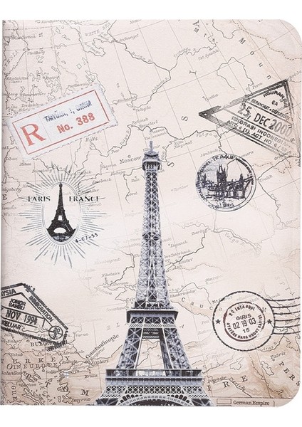 Ipad Için 10. Nesil 10.9 2022 Boyalı Voltaj Kalem Yuvası Tablet Akıllı Kılıf (Eyfel Kulesi) (Yurt Dışından)