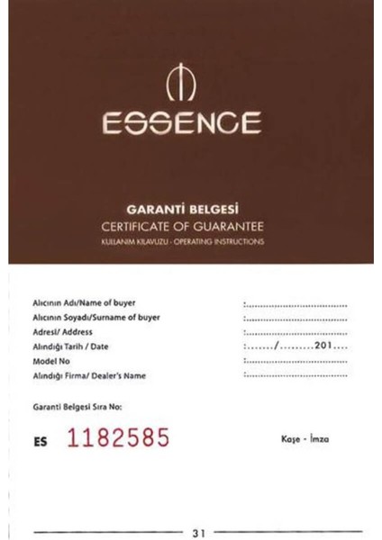 ES6518FE.120 Kol Saati fiyatları
