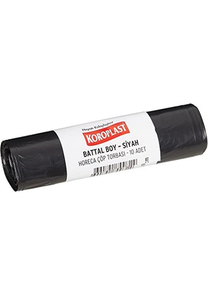 Horeca Battal Boy Siyah Çöp Torbası (20 x 10 Adet)