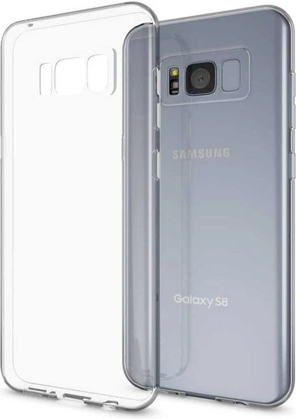 Samsung Galaxy S8 Kılıf 3D kamera Korumalı Şeffaf Yumuşak Süper Silikon Kapak