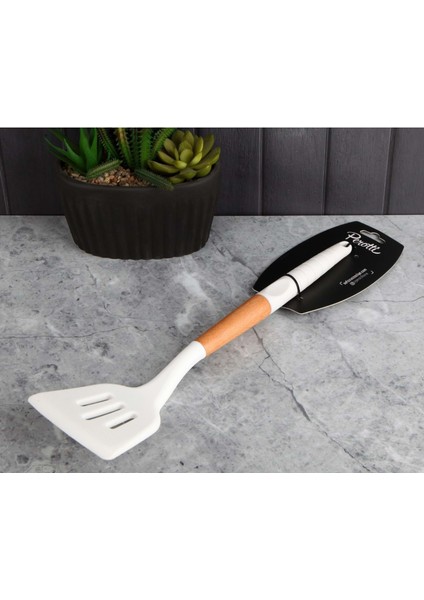 Perotti 12499 Silikon Saplı Spatula - Beyaz