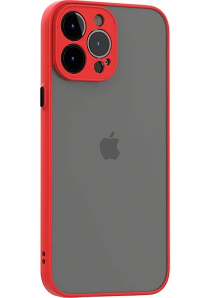 Apple iPhone 13 Pro Kılıf 3D Kamera Korumalı Parmak Izi ve Leke Yapmaz Matte Smoke Case