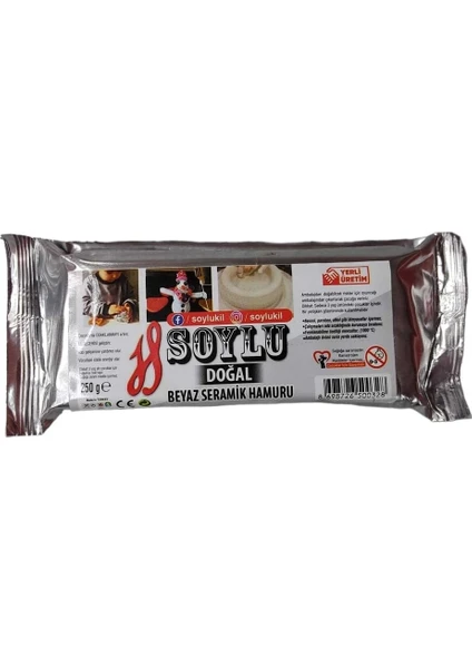 Doğal Seramik Hamuru 250gr Beyaz 55819