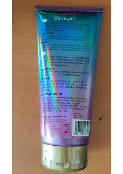 Shimmer Vücut Losyonu Strawberry 200 ml