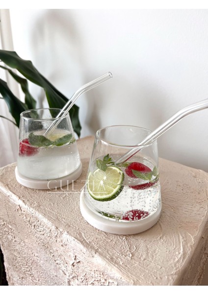 6 Adet Şeffaf Cam Pipet | Eğimli Cam Pipet