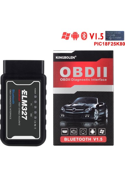 Kingbolen Obd2 V1.5 Bluetooth Android Özellikli Araç Arıza Tespit Cihazı