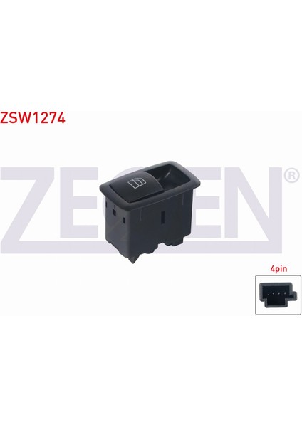 Mercedes B Cam Açma Anahtarı Tekli 4 Pin A2518200510