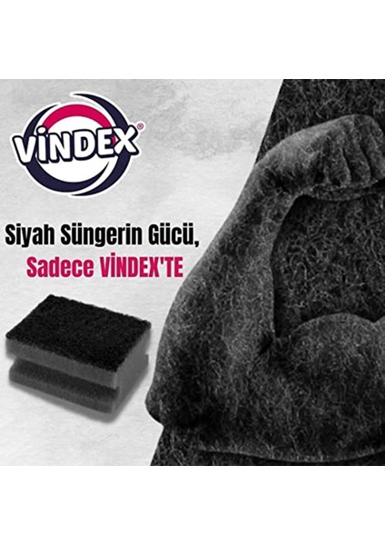 Siyah Bulaşık Süngeri 4'lü