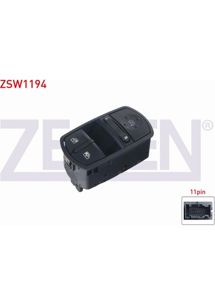 Opel Corsa D 2006-2014 Ayna Ayar ve Cam Açma Anahtarı Çiftli 11 Pin 13258521