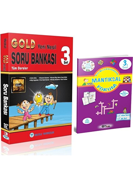 Mutlu Yayıncılık 3. Sınıf Tüm Dersler Gold Soru Bankası - Mantıksal Yorum Kitabı