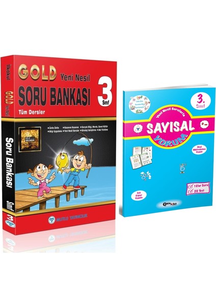 Mutlu Yayıncılık 3. Sınıf Tüm Dersler Gold Soru Bankası - Sayısal Yorum Kitabı