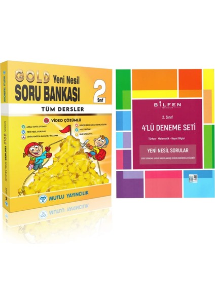 2. Sınıf Tüm Dersler Gold Soru Bankası - Bilfen Deneme Seti