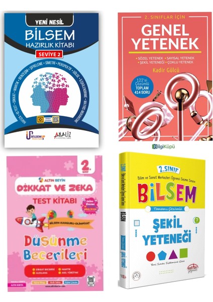 2. Sınıf Bilsem Hazırlık Seti Kazandıran Full Set 4 Parça