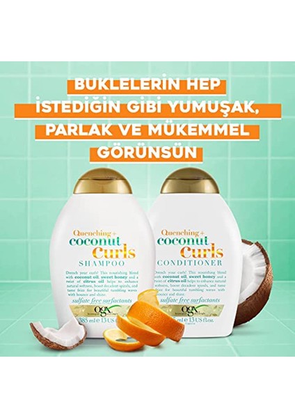 Bukleli Saçlar Için Nemlendirici Coconut Curls Şampuan (385 Ml) fiyatları
