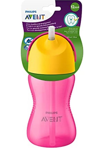 Philips Avent SCF798/02 Desenli Pipetli Bardak (300 Ml, Pembe)