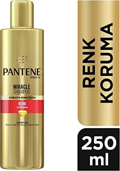 Miracle Şampuan Renk Koruma Keratin Koruyuculu, Kuru, Mat Ve Boyalı Saçlar Için, 250 Ml