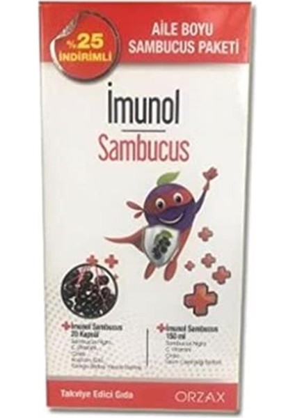 Ocean Imunol Sambucus 20 Kapsül + Imunol Sambucus 150ML Kofre