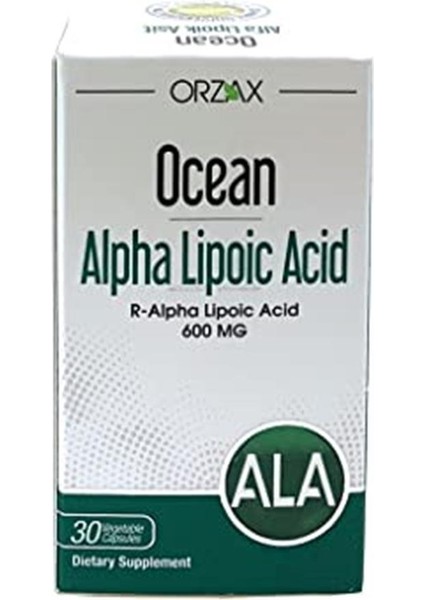 Ocean Alfa Lipoik Asit 600MG 30 Bitkisel Kapsül
