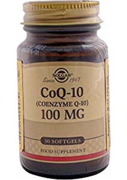 Coenzyme Q-10 100 Mg 30 Softjel Aromasız Renkli