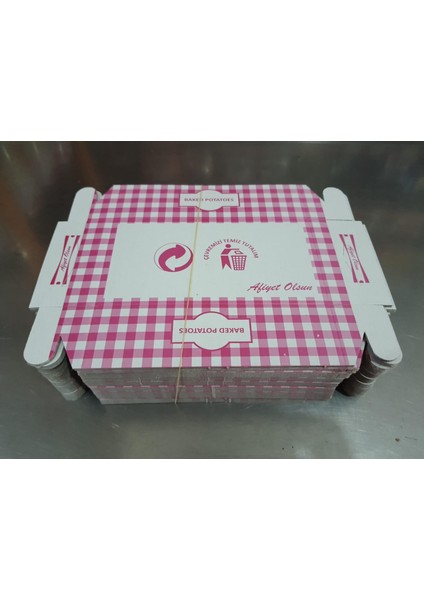 Kumpir Kutusu PK:100 Lü Takribi Boy 15 Cm *en 9 Cm* Derinlik 4 Cm