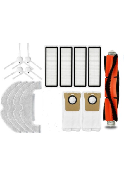 Yedek Parçalar Hepa Filtre Ana Yan Fırça Toz Torbası Paspas Bezleri Xiaomi Mijia Süpürme Robotu STYTJ05ZHM (Yurt Dışından)
