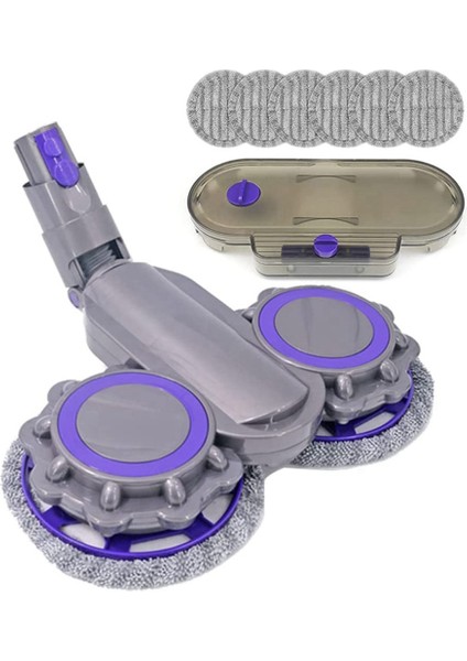 Dyson V12 Digital Slim Için Paspas Kafasının Değiştirilmesi, V10 Slim Akülü Elektrikli Süpürge, Paspas Kafası + Su Deposu + 6 Mendil (Yurt Dışından)