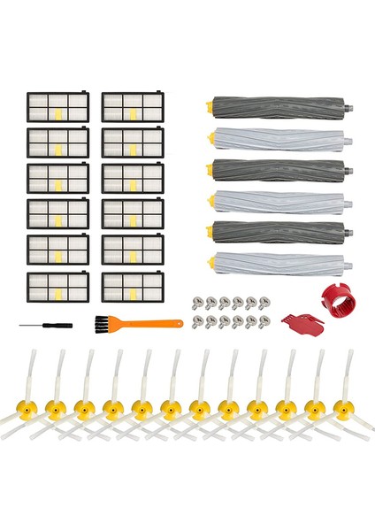 Robot Roomba 800 900 Serisi Için Ikmal Kiti 870 / 871 / 880 / 980 / 990 Robotik Elektrikli Süpürge Aksesuar Yedek Parçaları (Yurt Dışından)