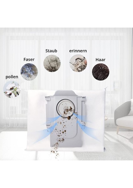 Yedek Parçalar Roborock Q7 Q7MAX Için Uyumlu Toz Torbası + Robot Süpürge Aksesuarları Elektrikli Süpürge Torbası (Yurt Dışından)