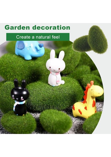 30 Adet Süper Hassas Simülasyon Yosun Köpük Taş Bitki Saç Yosun Topu Sahte Bitki Mini Manzara Bonsai (Yurt Dışından)
