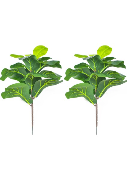 Adet Yapay Fiddle Leaf Incir Ağacı 19.6 Inç Sahte Bitkiler Ficus Bush Yeşillik Düğün Avlu Dış Dekorasyon Için (Yurt Dışından)