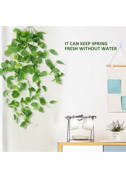 2-Pack Yapay Asılı Bitkiler 3.6ft Sahte Sarmaşık Bitkiler Sahte Asılı Bitkiler Sahte Yapraklar Greeny Düğün Dekorasyon Için (Yurt Dışından) modelleri