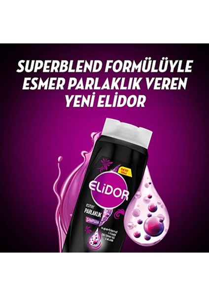 Superblend Saç Bakım Şampuanı Esmer Parlaklık E Vitamini Chia Tohumu Yağı Melanin 500 Ml