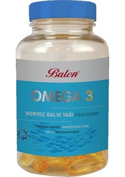 Omega 3 Norveç Balık Yağı 200 Kapsül