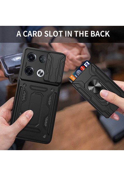 Oppo Reno8 Pro 5g Sürgülü Camshid Tpu+Pc Tefon Kılıfı Için Kart Yuvası (Yurt Dışından) fırsatları