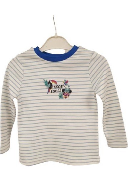 Çizgili Kız Çocuk Sweat