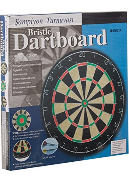 Sisal Dart Seti 45 cm (18 Inç) Büyük Boy + 6 Dart Oku (18 Gr) Hedef Tahtası fırsatları