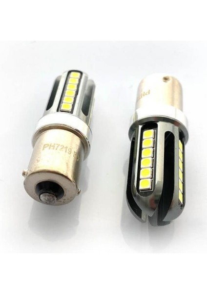 Photon P21W Tek Duy Beyaz LED Stop Veya Geri Vites Oto Ampul 1156 Power Chıp modelleri