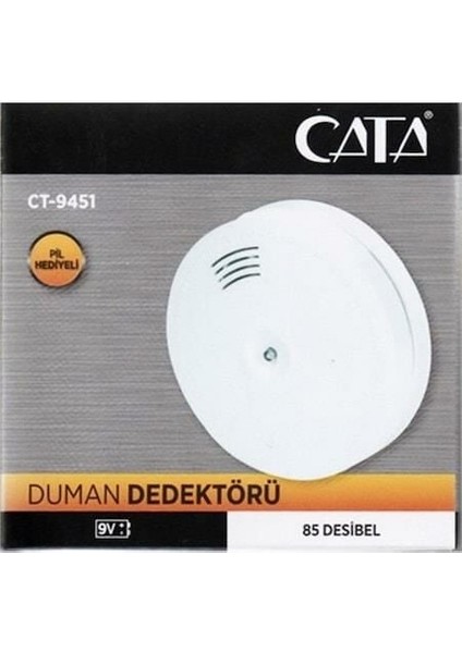 CT-9451 Duman Dedektörü Pilli