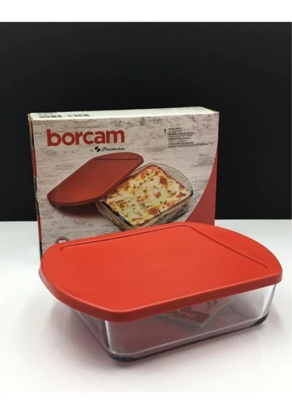 Borcam Saklama Kabı 59854 Borcam Fırın Tepsisi 21X16 cm