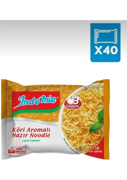 Köri Soslu Noodle 40 x 75 gr