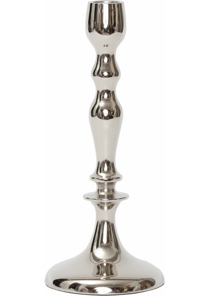 Dots Şamdan 28 cm Gümüş