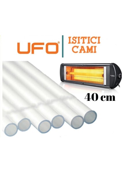 40 cm Infrared Ufo Isıtıcı 23MM Soba Camı