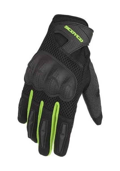 MC58 Korumalı Motosiklet Eldiveni Yeşil