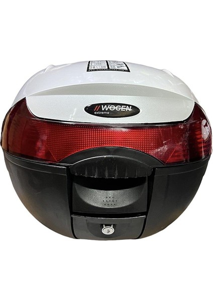 Wogen 33 Lt Motosiklet Arka Çanta Beyaz